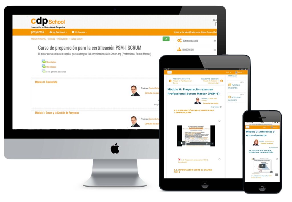 cursos online de certificación en gestión de proyectos de CDP School